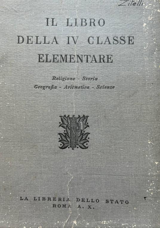 Il libro della IV classe elementare - copertina