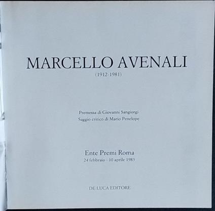 Marcello Avenali - copertina