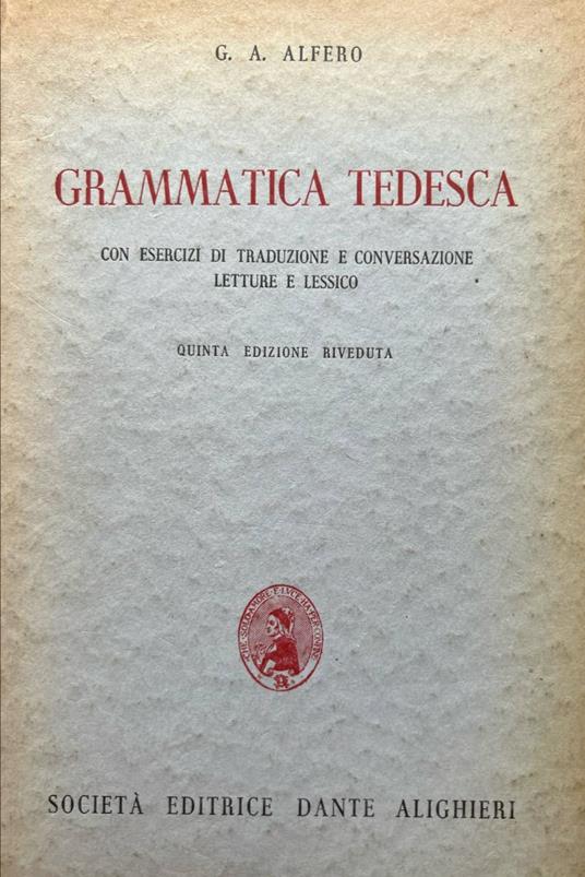 Grammatica tedesca con esercizi di traduzione e conversazione - copertina