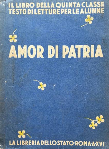 Amor di patria - copertina