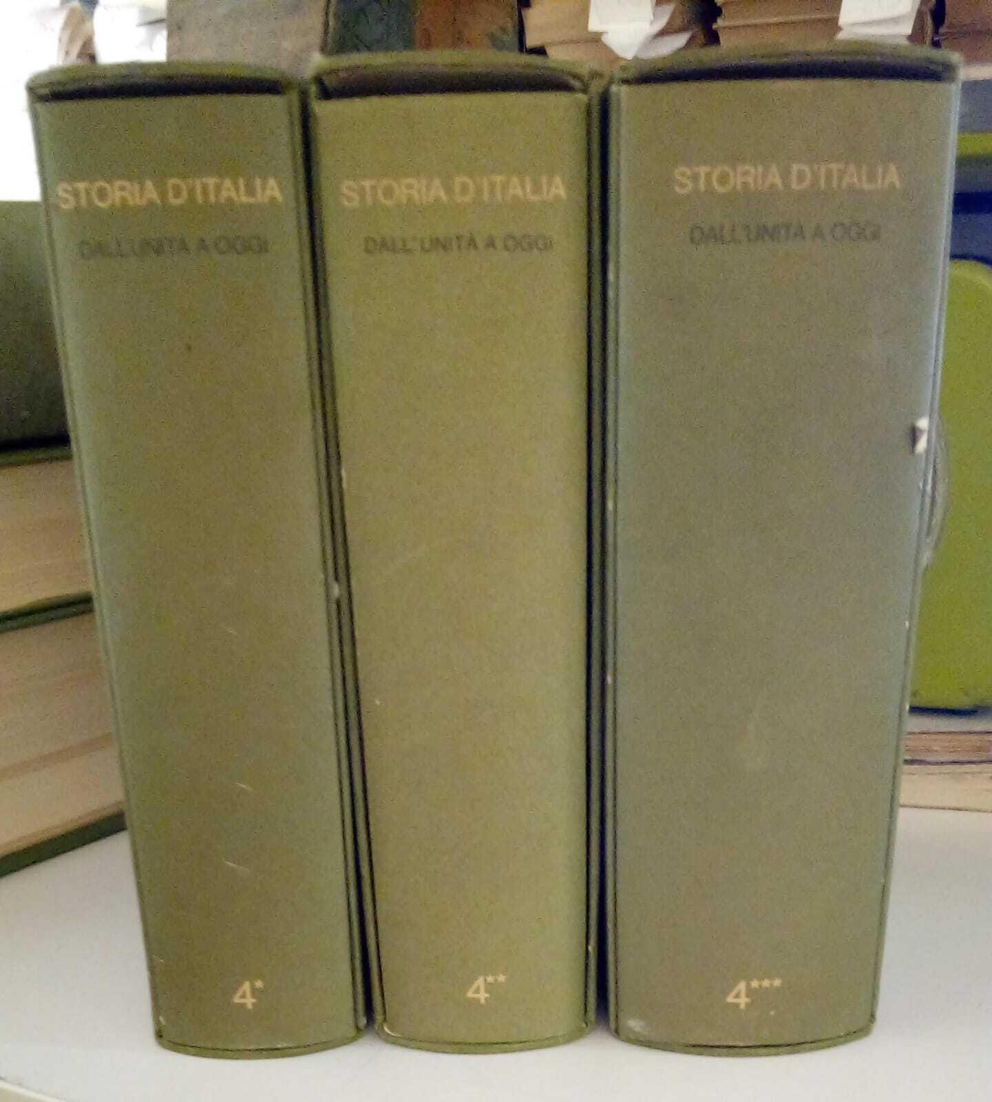Storia d'Italia. Vol. 4°. Dall'unità a oggi. Tre volumi