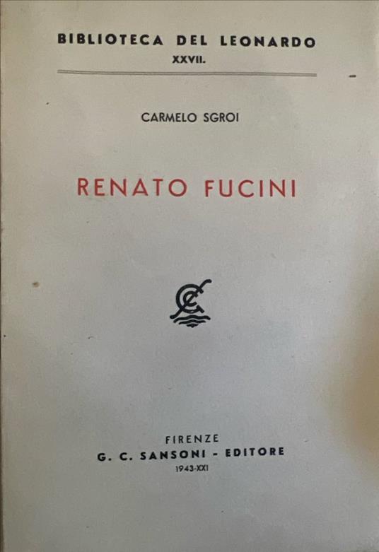Renato Fucini - Carmelo Sgroi - copertina
