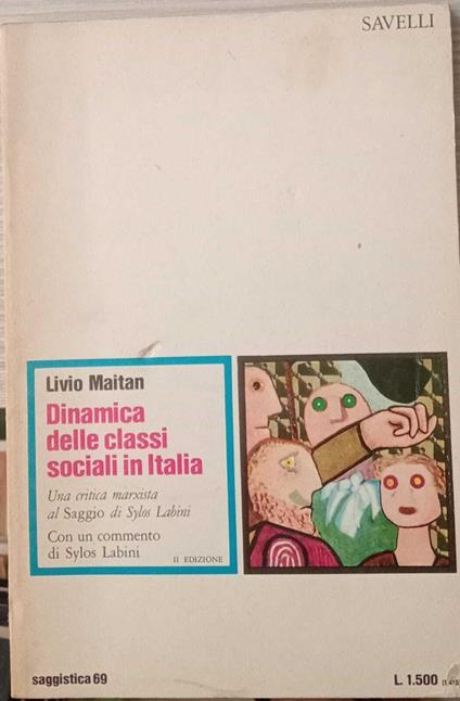Dinamica delle classi sociali in Italia - Livio Maitan - copertina
