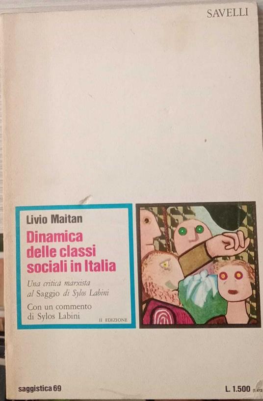 Dinamica delle classi sociali in Italia - Livio Maitan - copertina