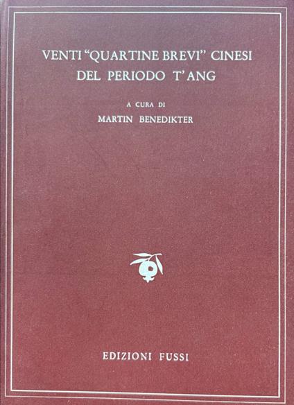 Venti "quartine brevi" cinesi del periodo T'Ang - copertina