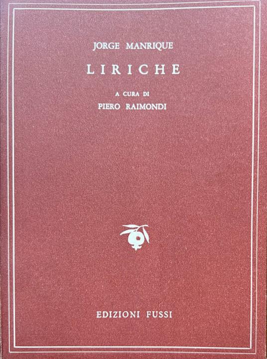 Liriche - Jorge Manrique - copertina