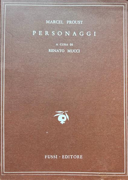 Personaggi - Marcel Proust - copertina