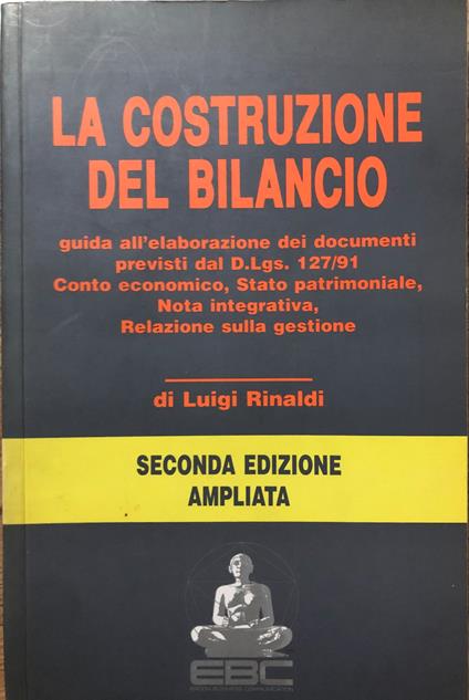 La costruzione del bilancio - Luigi Rinaldi - copertina