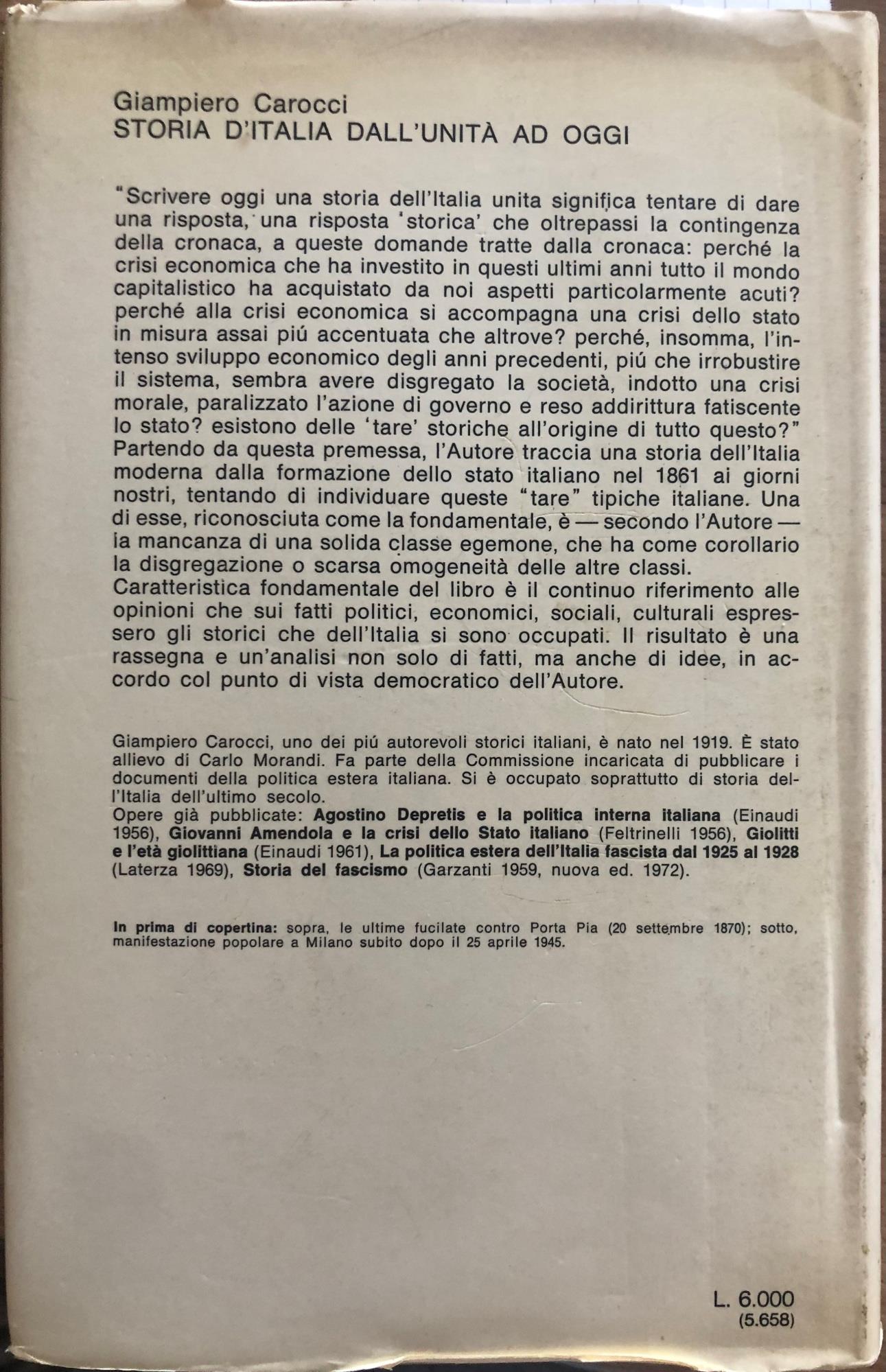 Storia d'Italia dall'Unità ad oggi