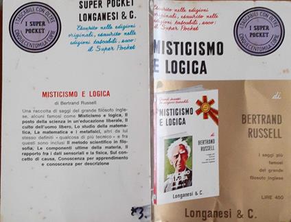 Misticismo e logica e altri saggi - Bertrand Russell - copertina