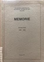 Memorie. Volume XXXI 1992-1993