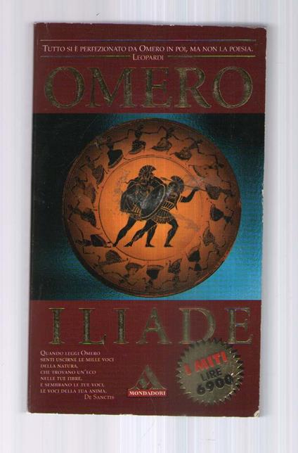 Iliade - Omero - copertina