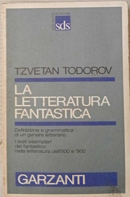 La letteratura fantastica - Tzvetan Todorov - copertina