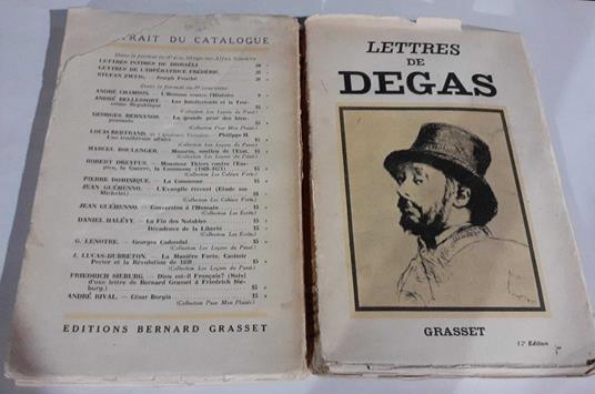 Lettres de Degas - copertina
