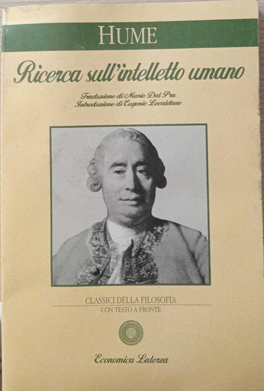 Ricerca sull'intelletto umano - David Hume - copertina
