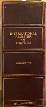 The international register of profiles. Edition IV/V