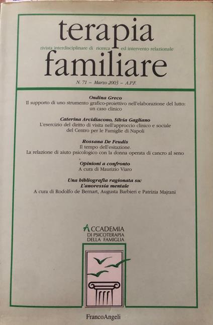 Terapia Familiare n.71 - copertina