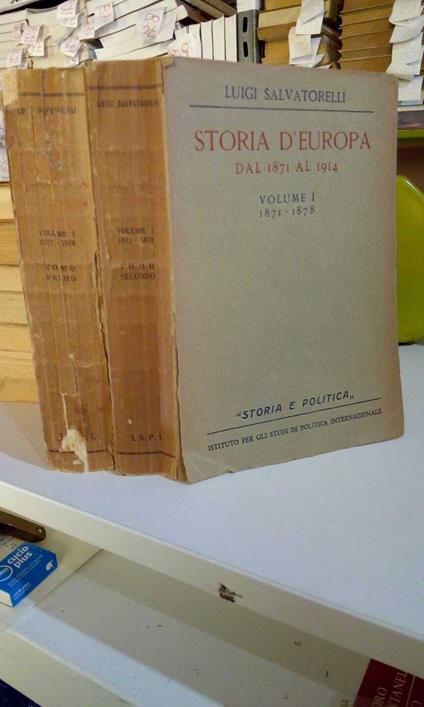 Storia d'Europa dal 1871 al 1914, 1° volume due tomi - Luigi Salvatorelli - copertina