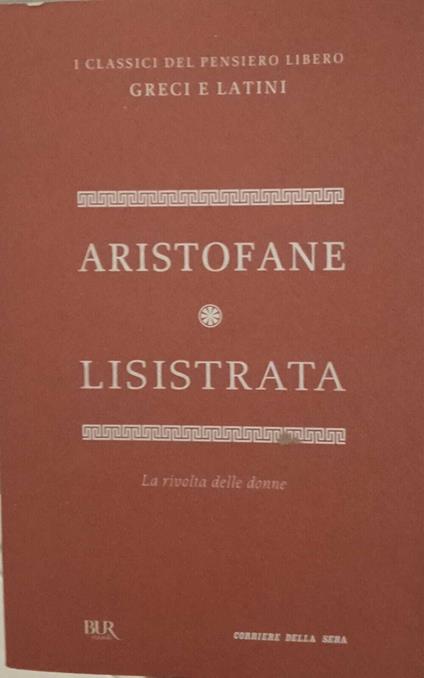 Lisistrata - Aristofane - copertina