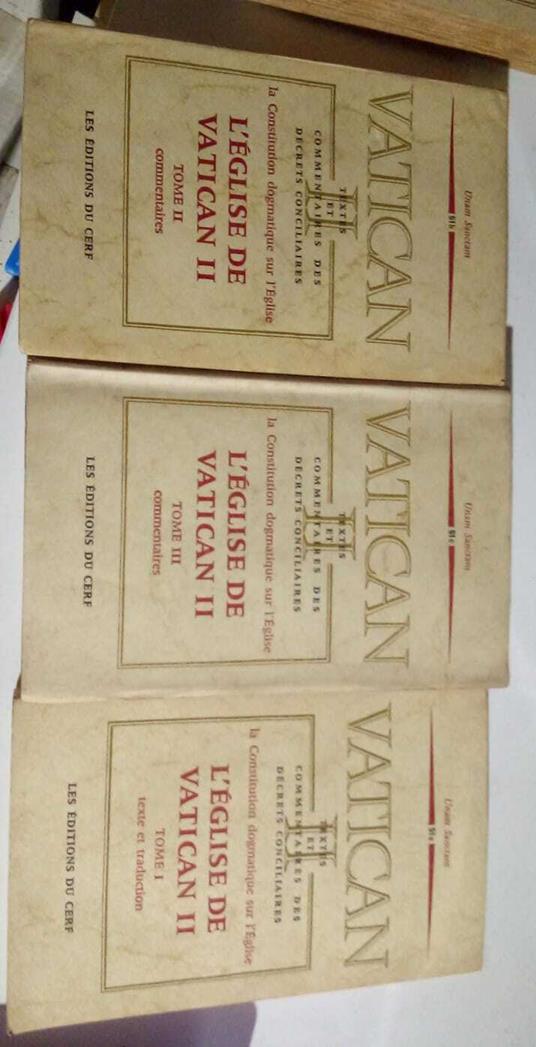 Vatican II. L'Eglise de Vatican II, tre volumi. Testo in francese e latino - copertina
