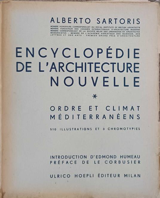 Encyclopedie de l'Architecture Nouvelle - Alberto Sartoris - copertina