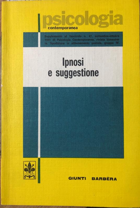 Ipnosi e suggestione - copertina