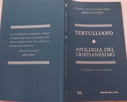 Apologia del cristianesimo - Quinto S. Tertulliano - copertina