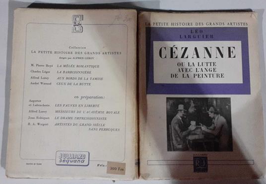 Cezanne ou la lutte avec l'ange de la peinture - Léo Larguier - copertina