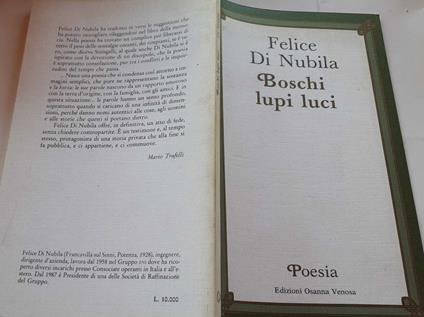 Boschi lupi luci - copertina