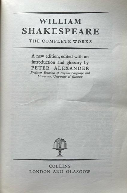 The complete Works - William Shakespeare - copertina