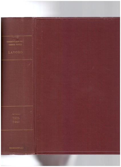 Commentario del Codice Civile Libro V - Del Lavoro Società per Azioni Art. 2325-2461 - Giancarlo Frè - copertina