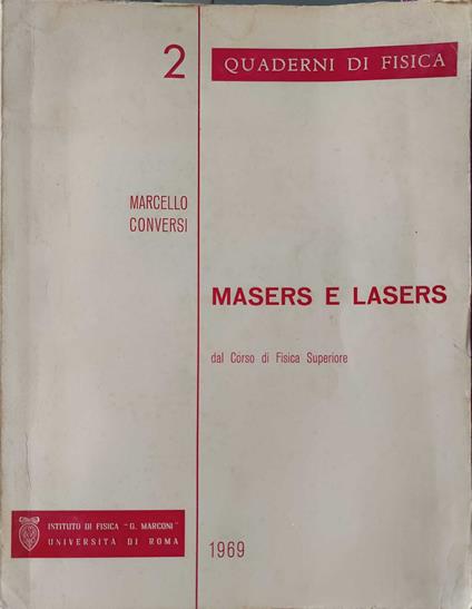 Masers e Lasers - copertina