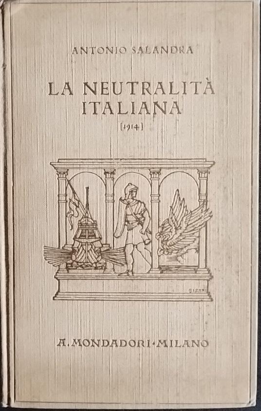La neutralità italiana - Antonio Salandra - copertina