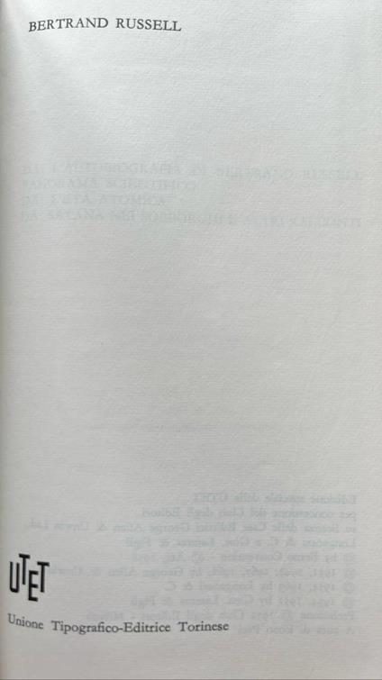 Le opere - Bertrand Russell - copertina