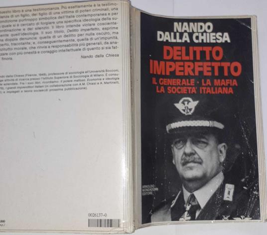 Delitto imperfetto. Il generale, la mafia, la società italiana - Nando Dalla Chiesa - copertina