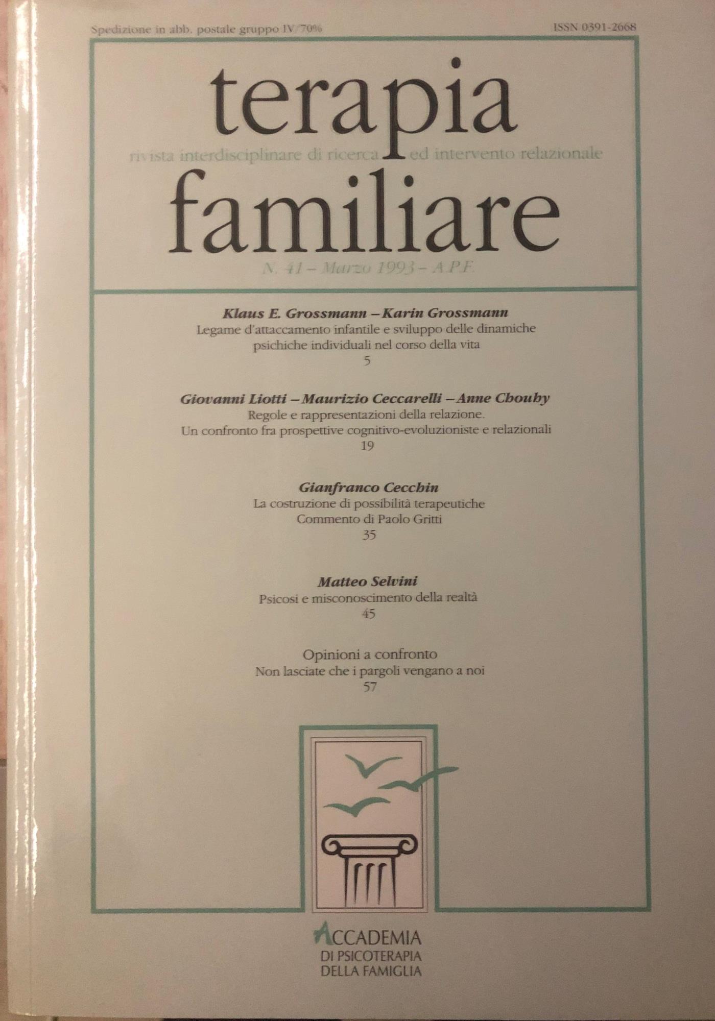 Terapia familiare n.41 marzo 1993