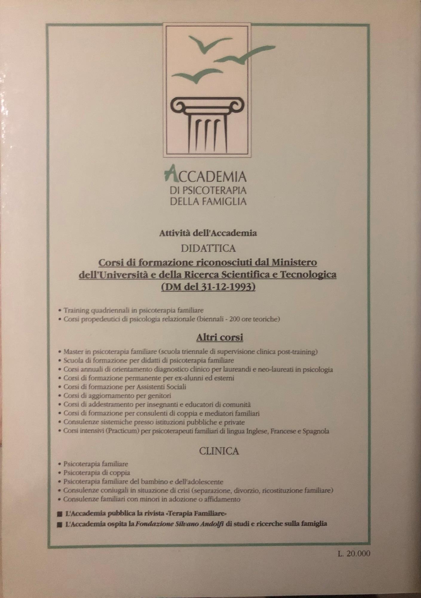 Terapia familiare n.41 marzo 1993