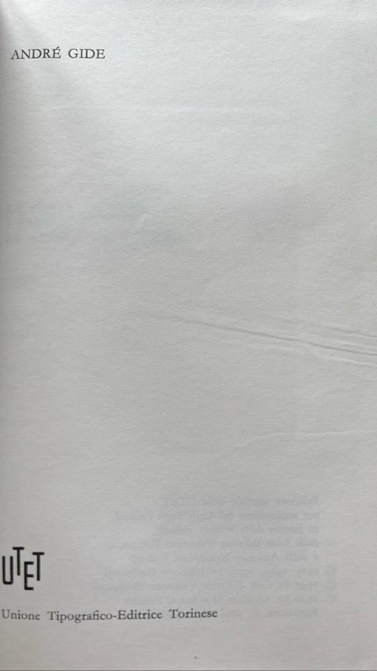 La porta stretta - I falsari - La scuola delle mogli - André Gide - copertina