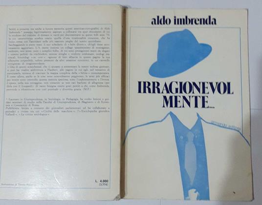 Irragionevolmente. Istantanee sul mondo d'oggi - copertina