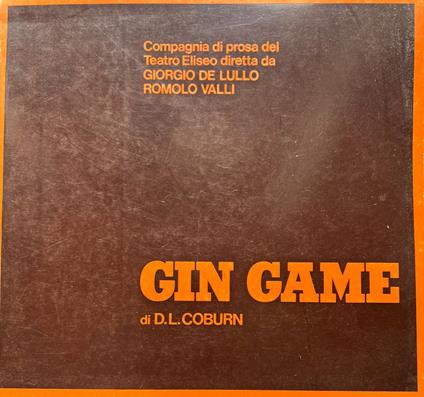 Gin Game - copertina