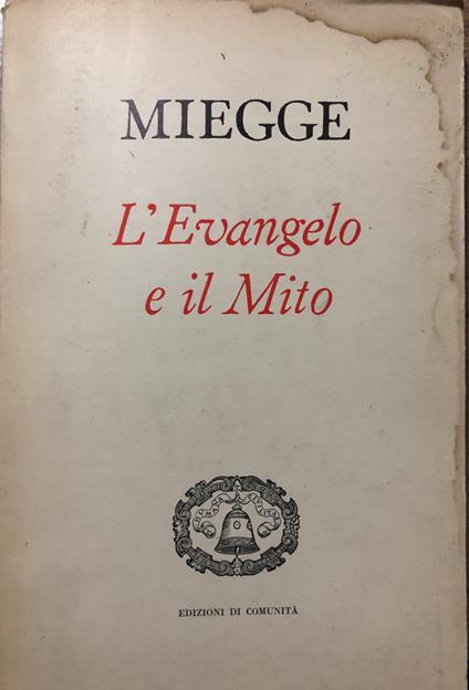 L' Evangelo e il mito - Giovanni Miegge - copertina