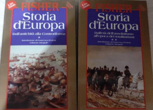 Storia d'Europa. Tomo 1-2 - Herbert A. Fisher - copertina