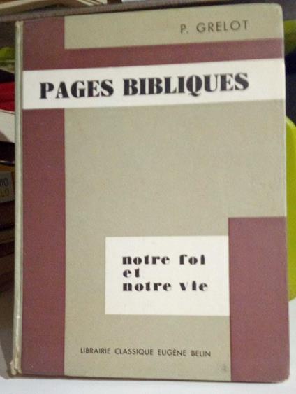 Pages Bibliques - copertina