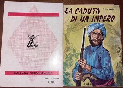 La caduta di un impero - Emilio Salgari - copertina