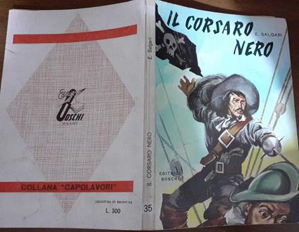 Il corsaro nero - Emilio Salgari - copertina