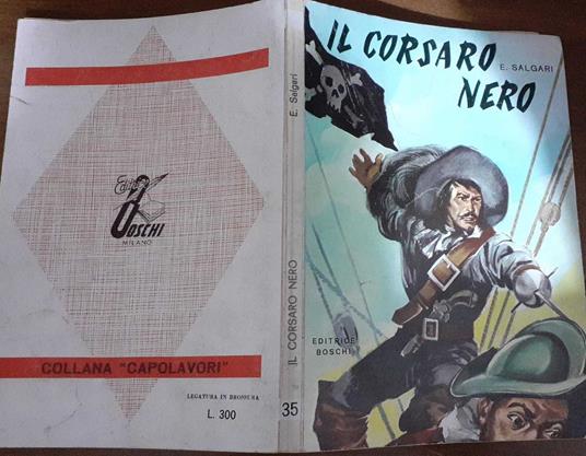 Il corsaro nero - Emilio Salgari - copertina