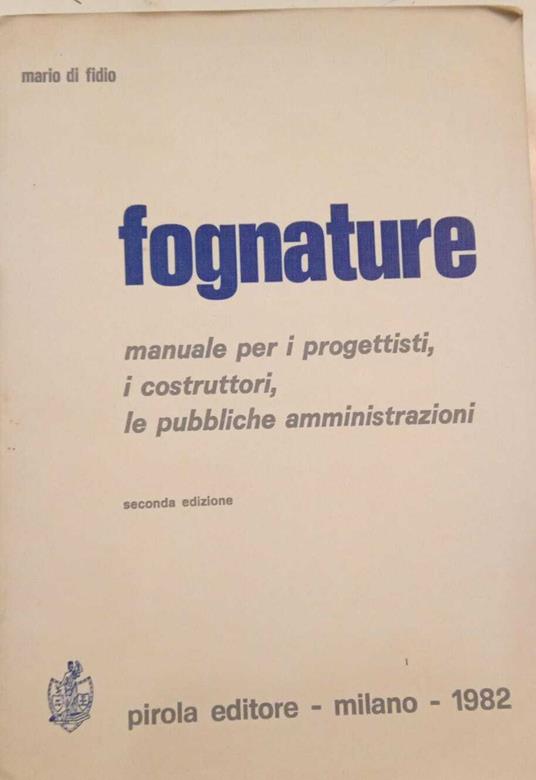 Fognature - copertina