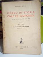 Corso di storia civile ed economica, volume 1°: da Costantino a Napoleone