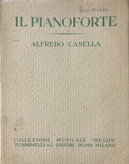 Il pianoforte - Alfredo Casella - copertina