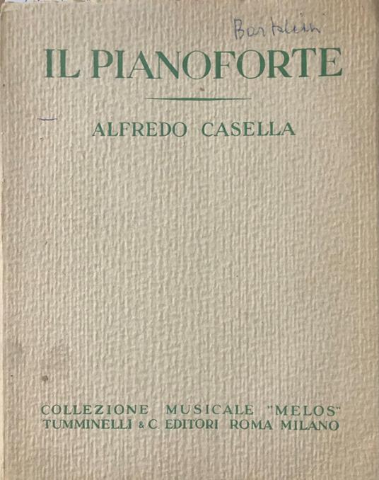 Il pianoforte - Alfredo Casella - copertina